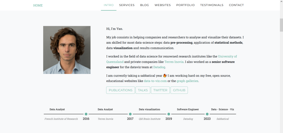 This image shows how to write the About section of your portfolio.