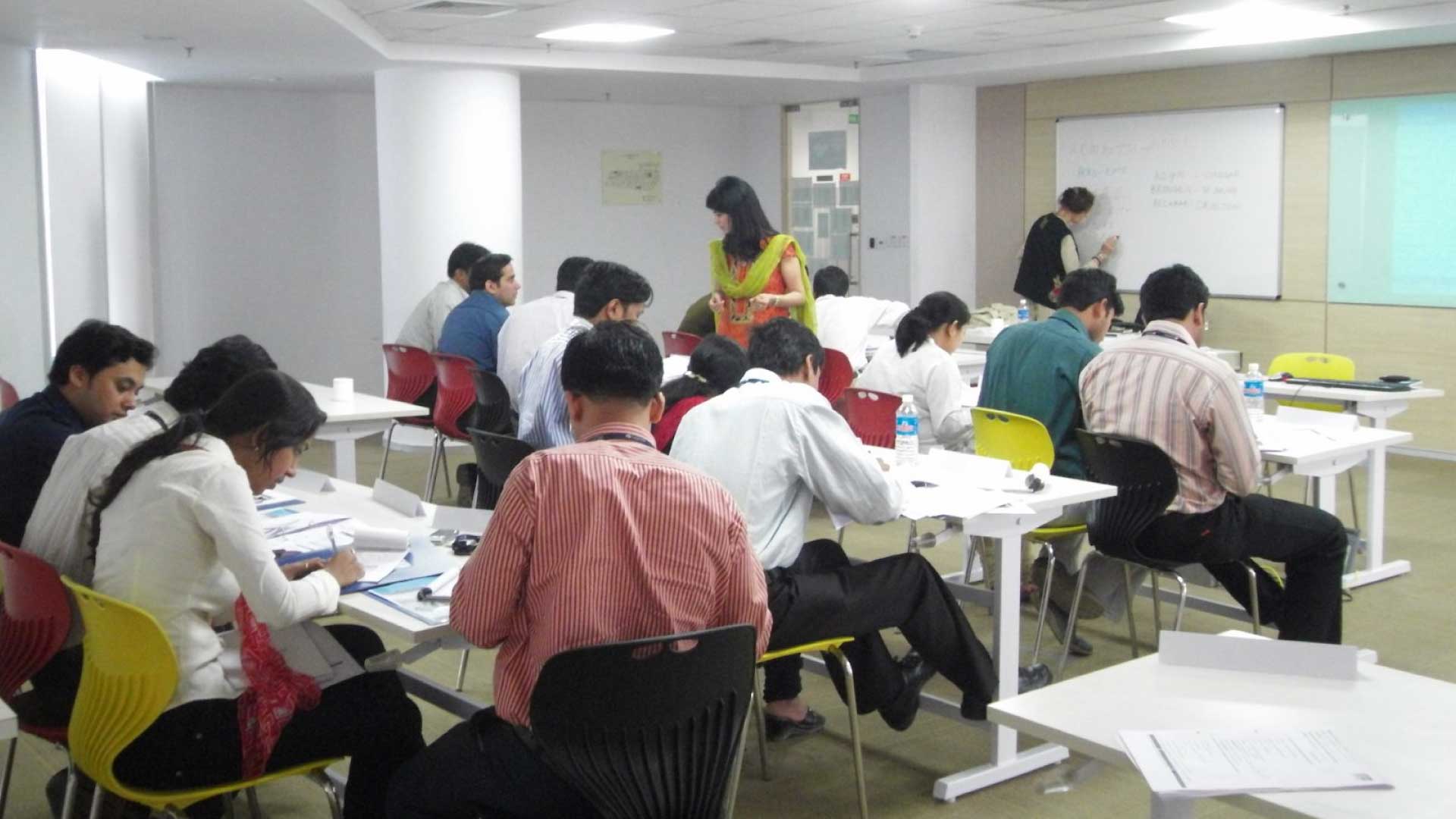 This image shows Ivy Professional School's classroom in Kolkata